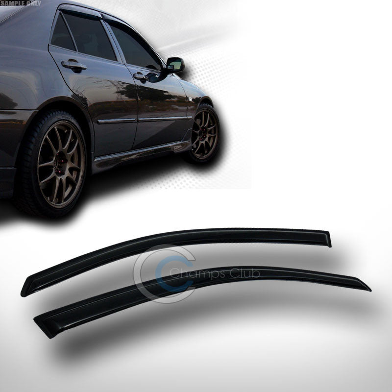 SUN/RAIN GUARD VENT SHADE DEFLECTOR WINDOW VISOR 2PC 00-07 FORD FOCUS ZX3 3D/3DR