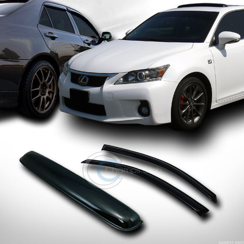 SMOKE SUN SHADE VENT WINDOW VISORS W/SUNROOF MOON ROOF GUARD 00-07 FOCUS ZX3 3DR