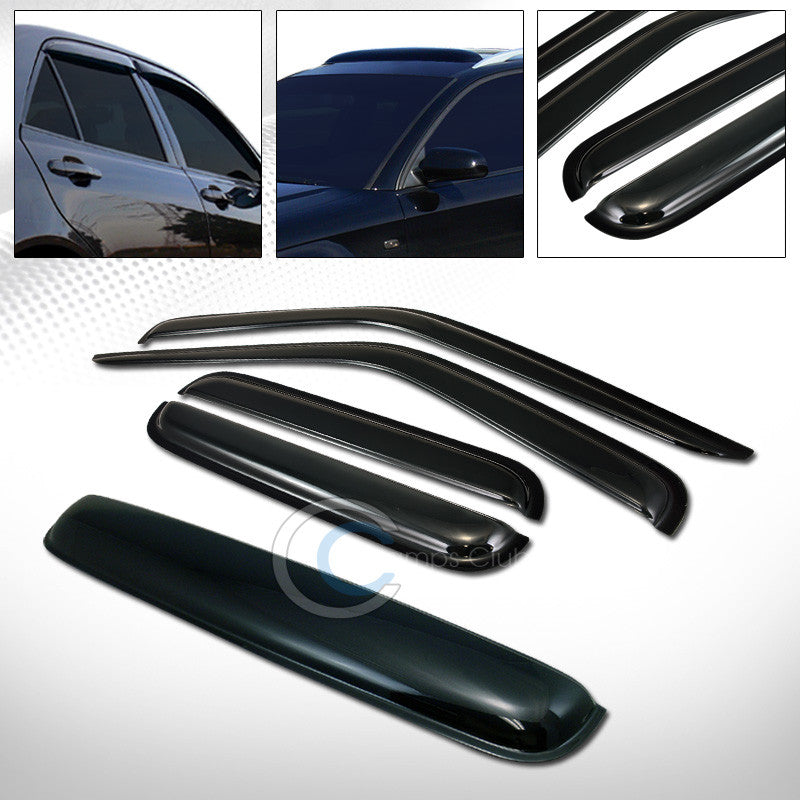 SMOKE SUN SHADE WINDOW VISORS+SUNROOF MOON ROOF GUARD FOR 00-04 NISSAN FRONTIER