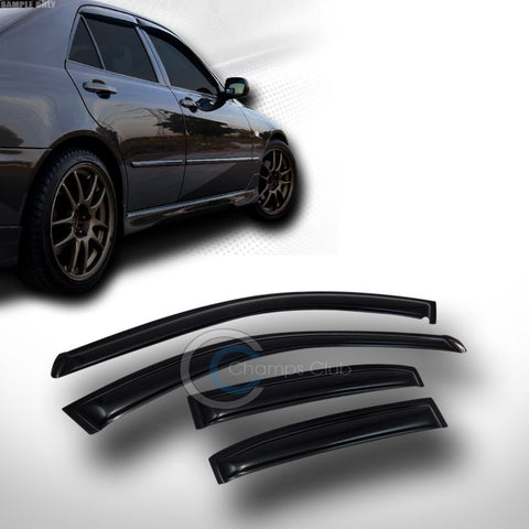 SUN/RAIN SMOKE GUARD VENT SHADE DEFLECTORS WINDOW VISORS 99-03 MITSUBISHI GALANT