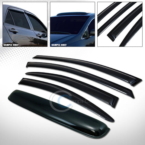 SMOKE SUN SHADE VENT WINDOW VISORS+SUNROOF MOON ROOF GUARD 98-04 DODGE INTREPID