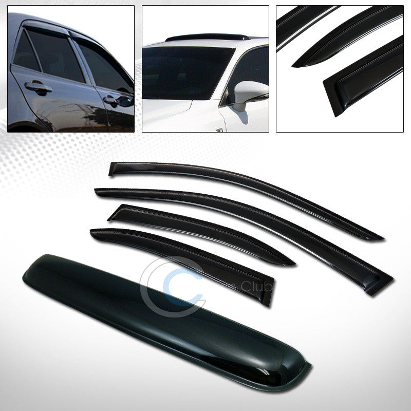 SMOKE SUN SHADE WINDOW VISOR+SUNROOF MOON ROOF GUARD 99-05 VW JETTA 4D/SEDAN MK4