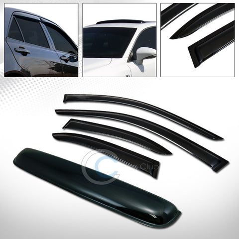 SMOKE SUN SHADE WINDOW VISOR+SUNROOF MOON ROOF GUARD 99-05 VW JETTA 4D/SEDAN MK4