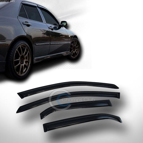 SUN/RAIN SMOKE GUARD VENT SHADE DEFLECTORS WINDOW VISORS 02-07 MITSUBISHI LANCER