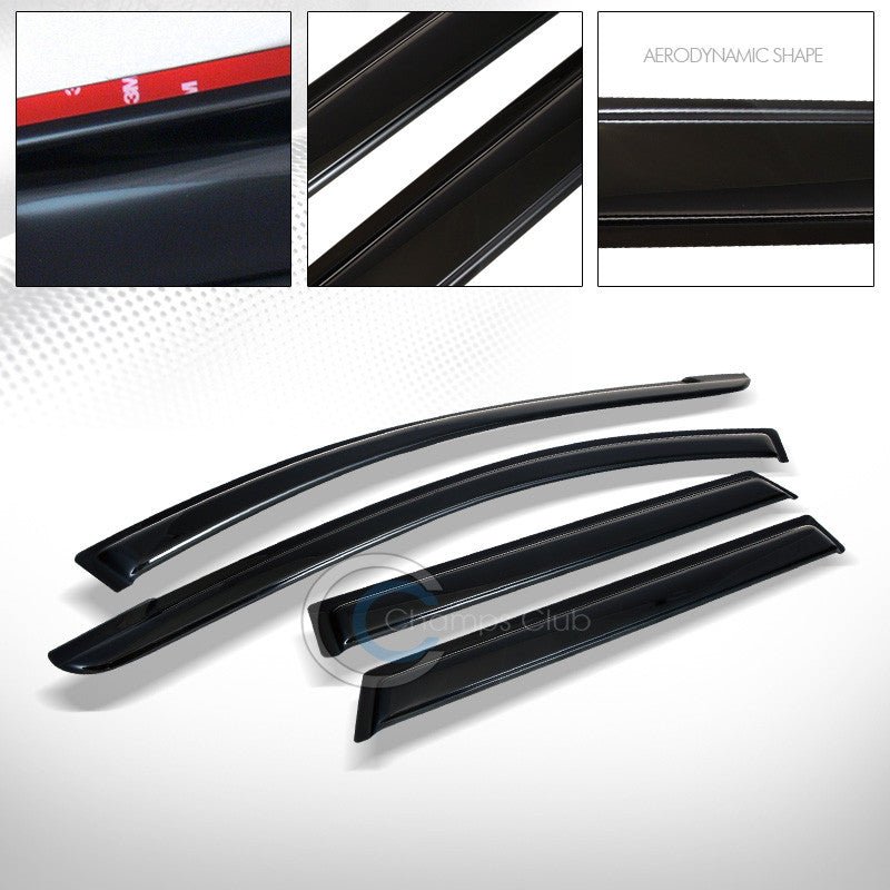 SUN/RAIN GUARD VENT SHADE DEFLECTOR WINDOW VISORS 09+ TOYOTA MATRIX/PONTIAC VIBE