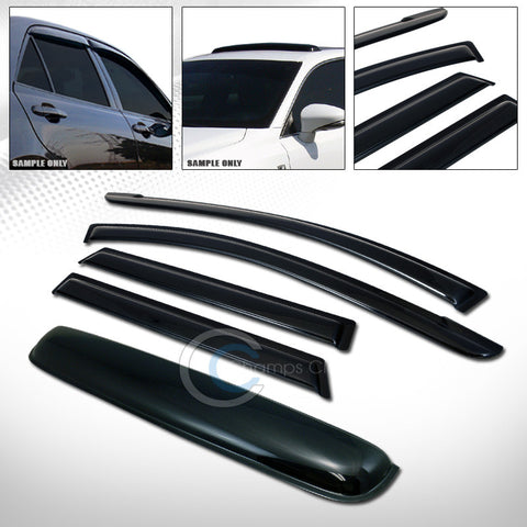 SMOKE SUN SHADE VENT WINDOW VISOR+SUNROOF MOON ROOF GUARD 5P 09-14 TOYOTA MATRIX