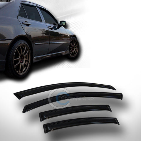 SUN/RAIN/WIND GUARD SMOKE VENT SHADE WINDOW VISOR 4PC 04-09 MAZDA 3 MAZDA3 SEDAN