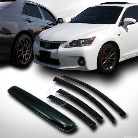 SMOKE SUN SHADE VENT WINDOW VISOR+SUNROOF MOON ROOF GUARD 04-09 MAZDA 3 4D/SEDAN