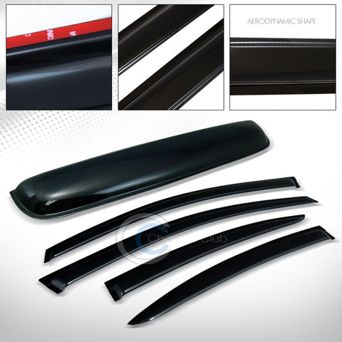 SMOKE SUN SHADE VENT WINDOW VISOR+SUNROOF MOON ROOF GUARD 10-13 MAZDA 6 MAZDA6