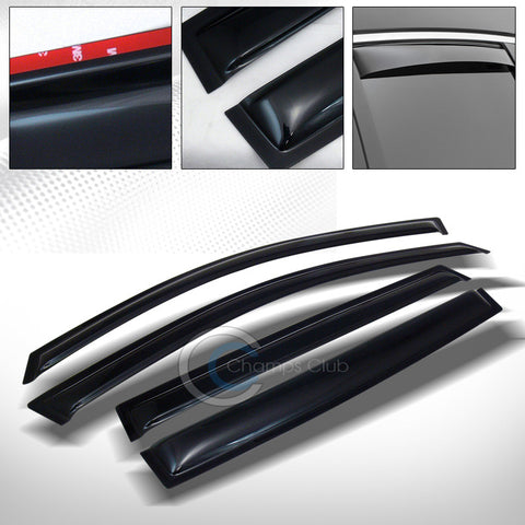 SUN/RAIN SMOKE GUARD VENT SHADE DEFLECTOR WINDOW VISORS 4PCS 07-09 ACURA MDX YD2