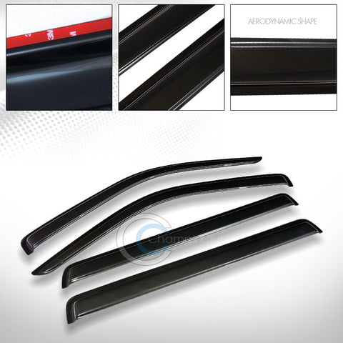 SUN/RAIN GUARD SMOKE VENT SHADE DEFLECTOR WINDOW VISORS 4PC 97-03 MONTERO SPORT