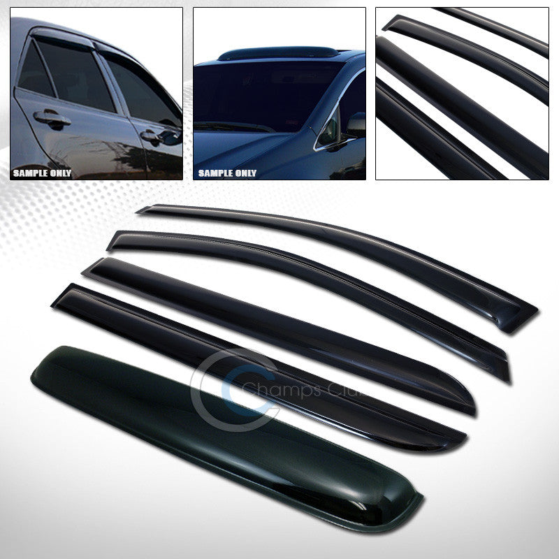 SMOKE SUN SHADE VENT WINDOW VISOR+SUNROOF MOON ROOF GUARD 5P 08-10 HONDA ODYSSEY