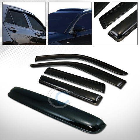 SMOKE SUN SHADE WINDOW VISORS+SUNROOF MOON ROOF GUARD 03-06 MITSUBISHI OUTLANDER