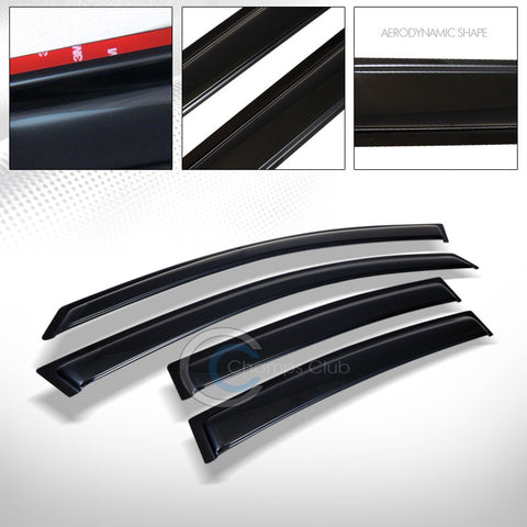 SUN/RAIN GUARD VENT SHADE DEFLECTOR WINDOW VISOR 06-10 VW PASSAT 4D/4DR/SEDAN B6