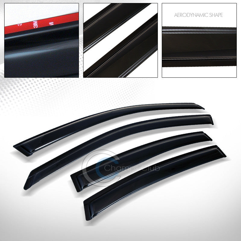 SUN/RAIN GUARD VENT SHADE DEFLECTOR WINDOW VISOR 97-05 VW PASSAT 4D/4DR/SEDAN B5