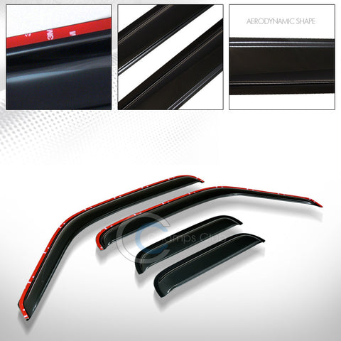 IN-CHANNEL GUARD SMOKE VENT WINDOW VISOR 93-11 RANGER/B2300 B2500 SUPER/EXTENDED