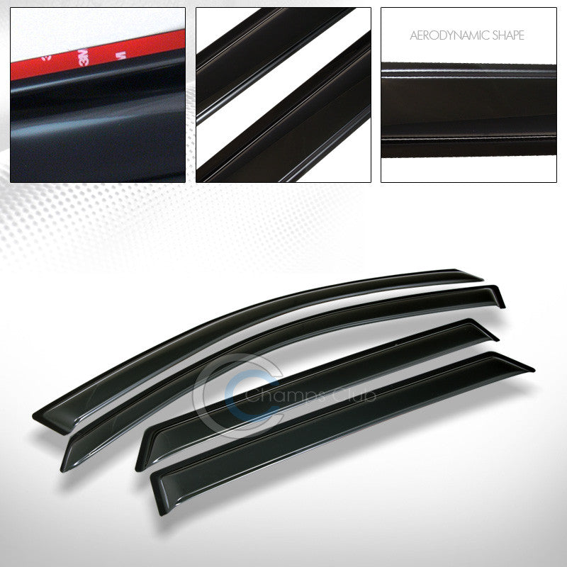 SUN/RAIN GUARD SMOKE VENT SHADE DEFLECTOR WINDOW VISORS 4P FOR 10-13 KIA SORENTO