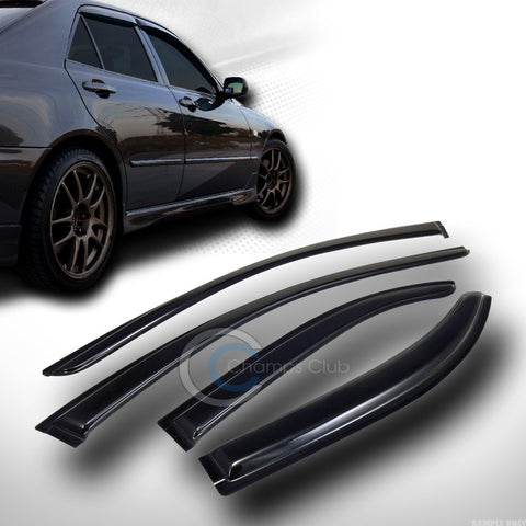 SUN/RAIN SMOKE TINT GUARD VENT SHADE DEFLECTORS WINDOW VISORS 4P 08-09 ACURA TSX