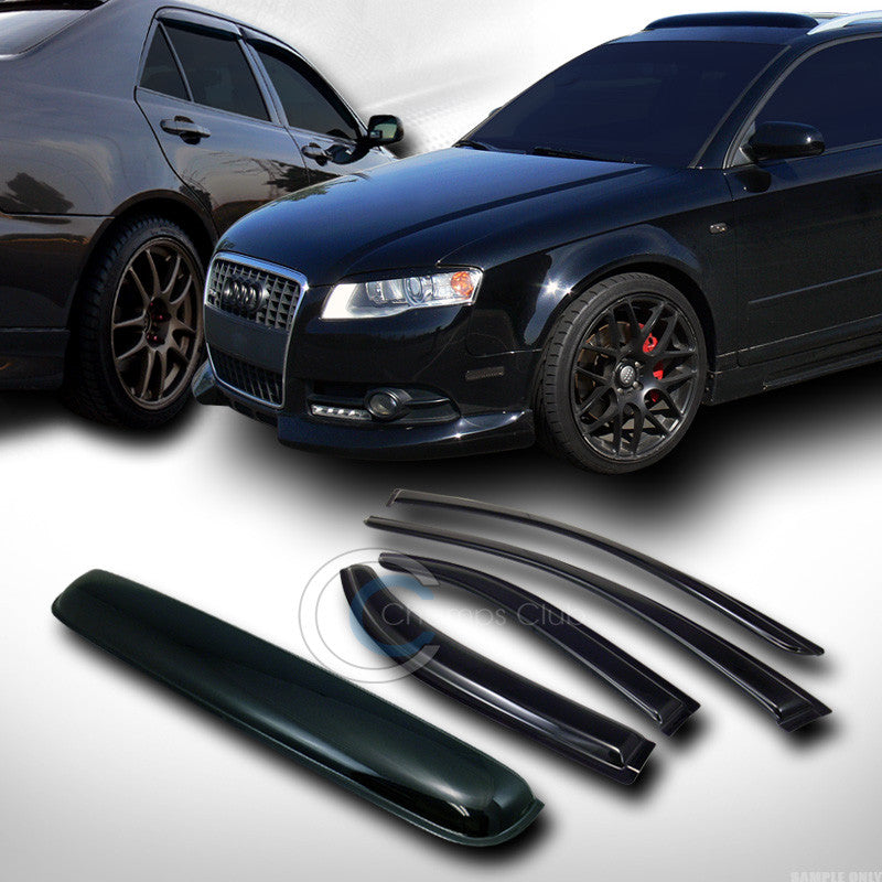 SMOKE SUN SHADE VENT WINDOW VISORS+SUNROOF MOON ROOF GUARD 5PC 08-09 ACURA TSX