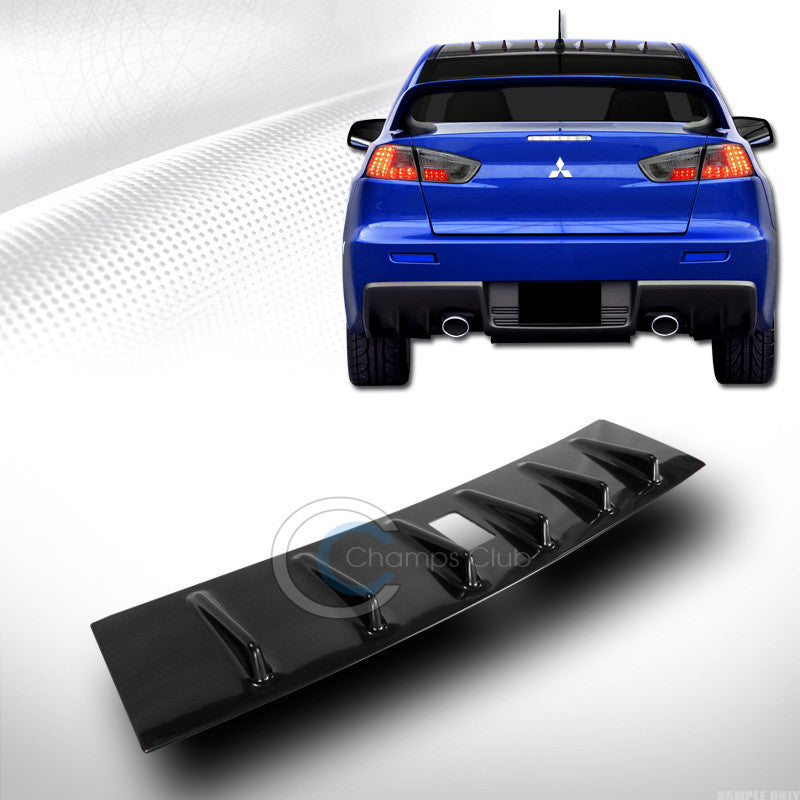 JDM VORTEX SHARK FIN ROOF SPOILER WING GENERATOR 08-16 LANCER EVOLUTION EVO X 10